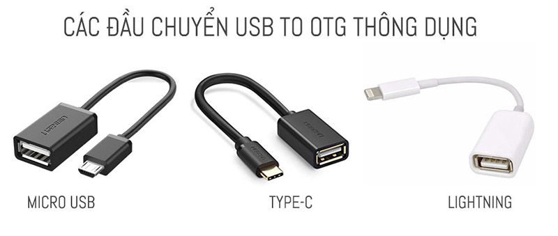 Đầu chuyển đổi USB OTG thông dụng